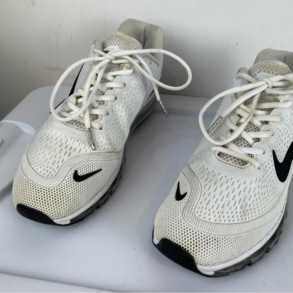 Nike Air Max 2017.5 Mens White Athletic Running Shoes Sz 10